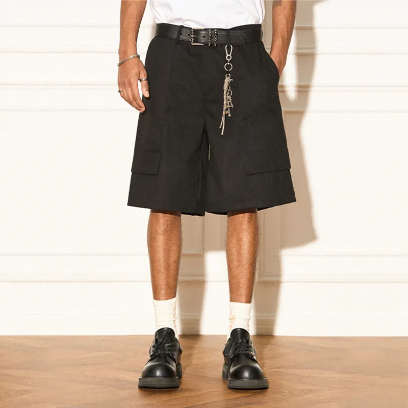 EMPTY REFERENCE Cargo Shorts Unisex Black-5
