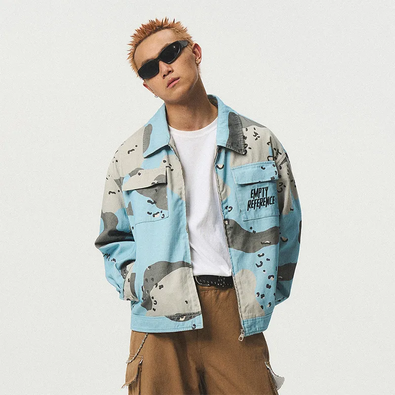 EMPTY REFERENCE Jackets Coats Unisex Blue-4