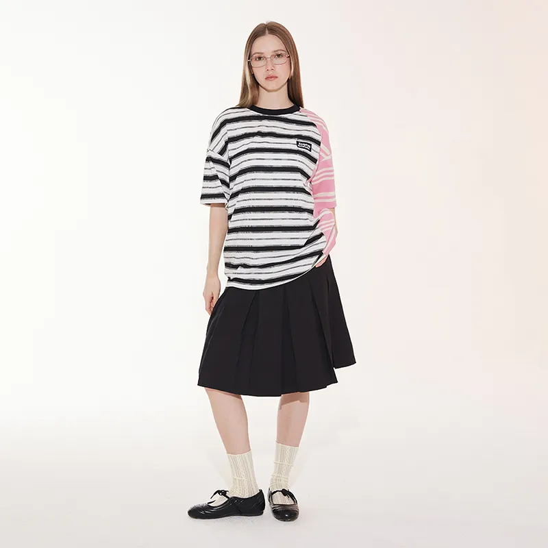 EMPTY REFERENCE T Shirts Unisex Black & Pink-2