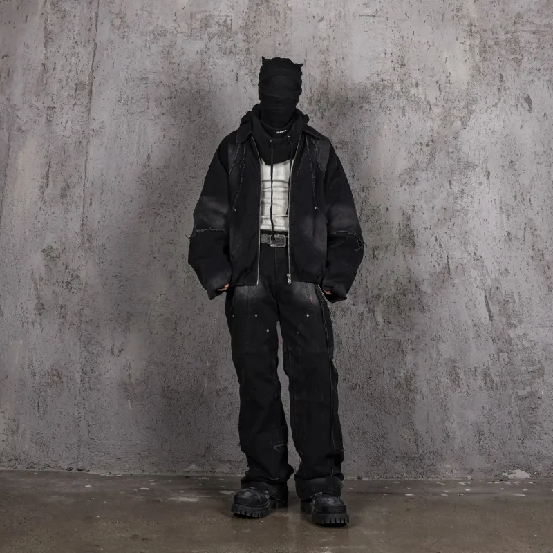 UNDERWATER Cargo Pants Unisex Dusty Black-4