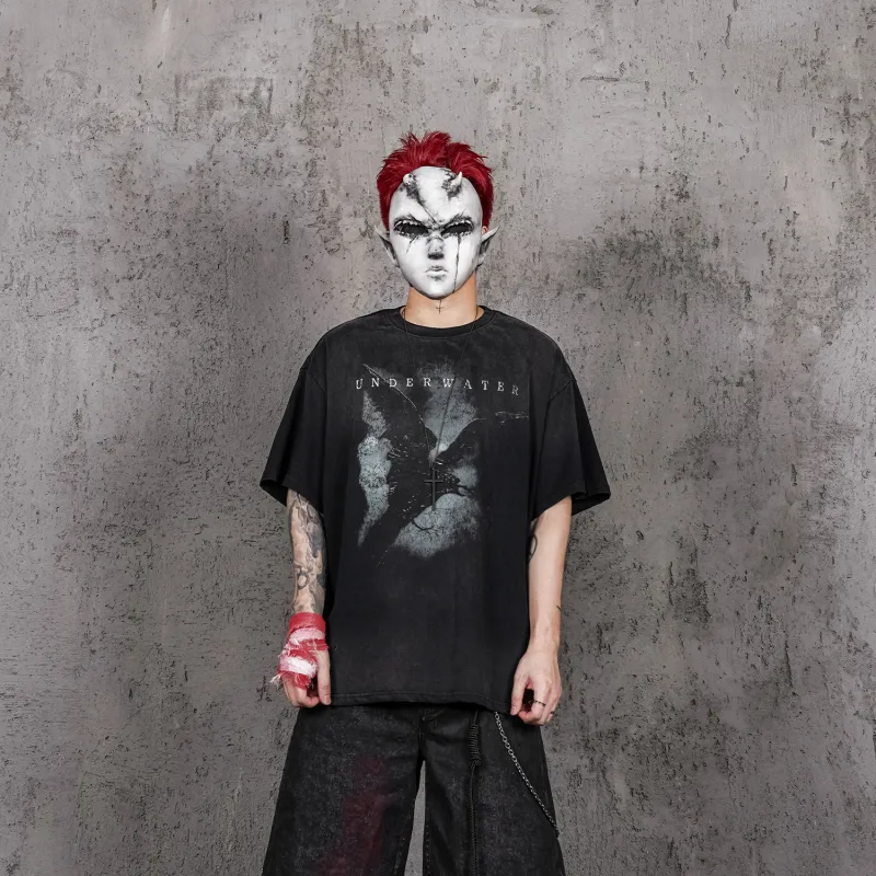 UNDERWATER T Shirts Unisex Dusty Black-1