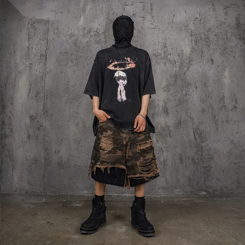 UNDERWATER Cargo Shorts Unisex Camouflage-3