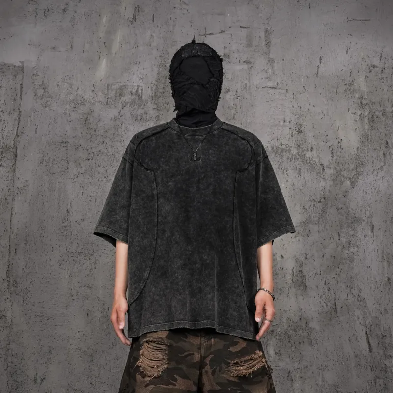 UNDERWATER T Shirts Unisex Patchy Black-2