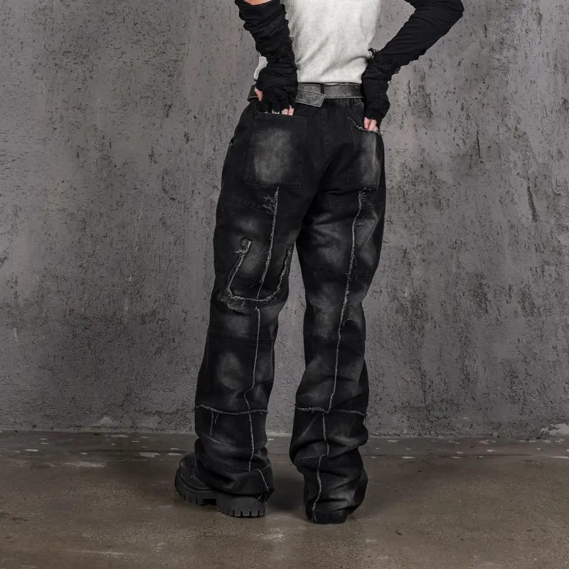UNDERWATER Cargo Pants Unisex Dusty Black-3