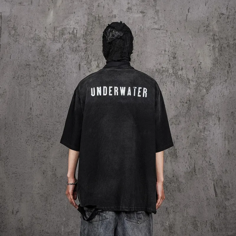 UNDERWATER T Shirt Unisex Patchy Black-3