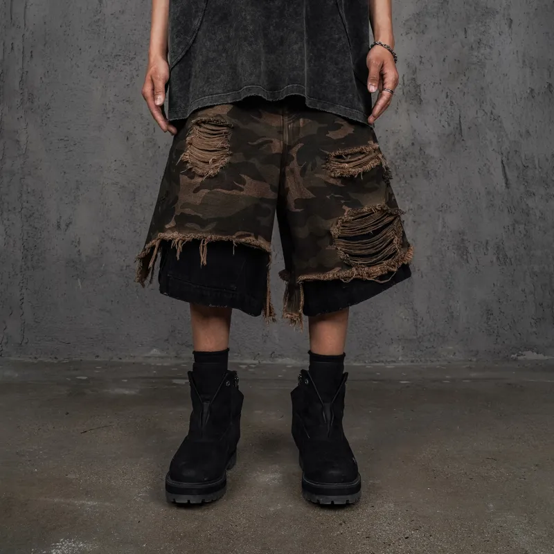UNDERWATER Cargo Shorts Unisex Camouflage-2