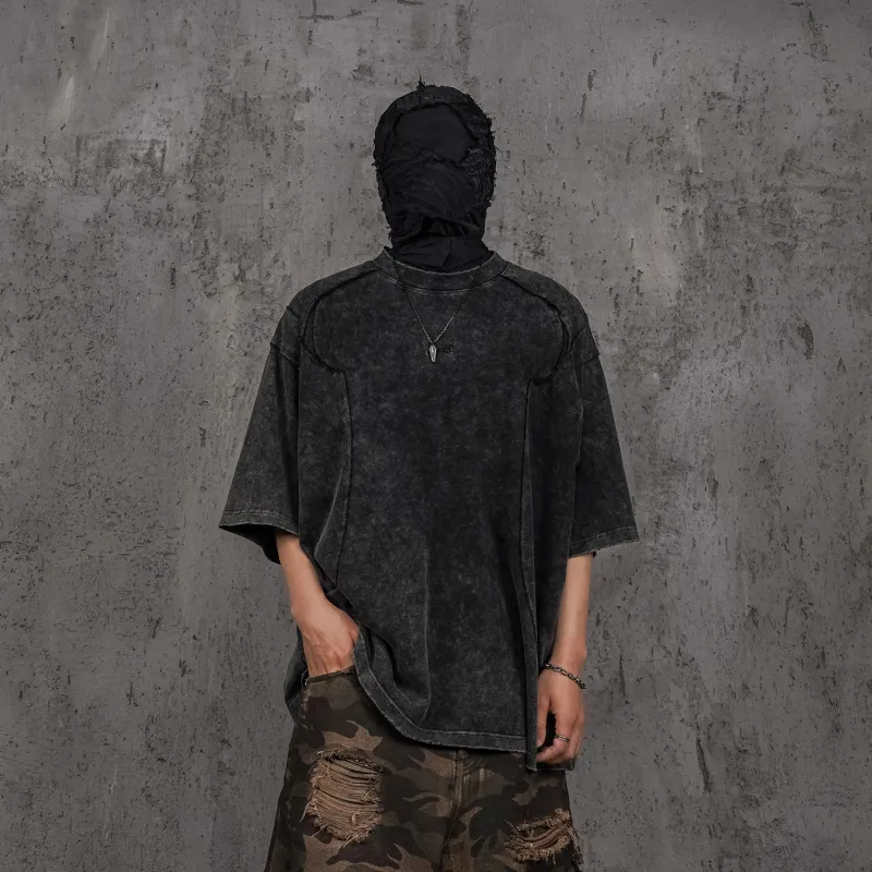 UNDERWATER T Shirts Unisex Patchy Black-4