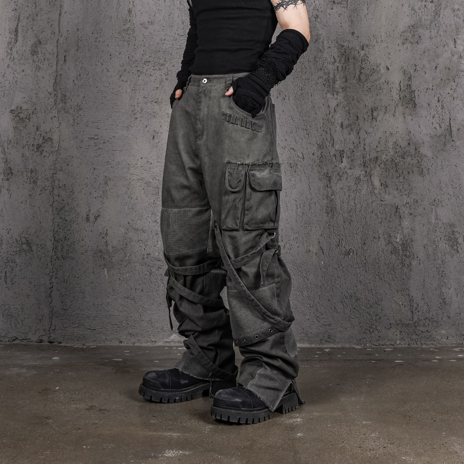 UNDERWATER Cargo Pants Unisex Wasteland Grey - POIZON