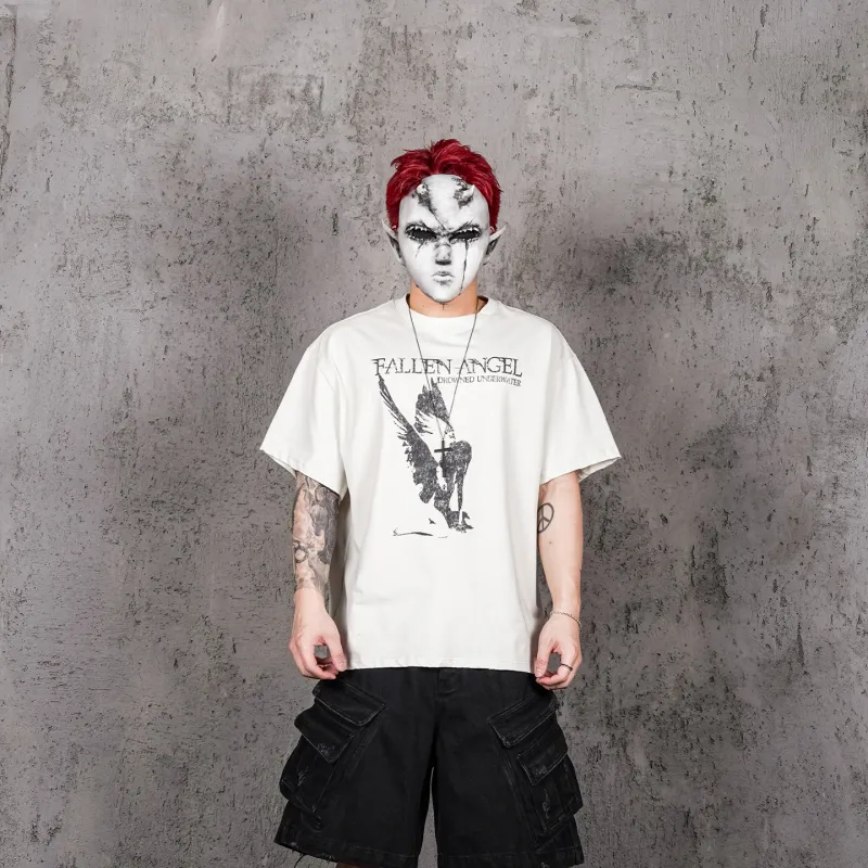 UNDERWATER T Shirts Unisex Dusty White-2