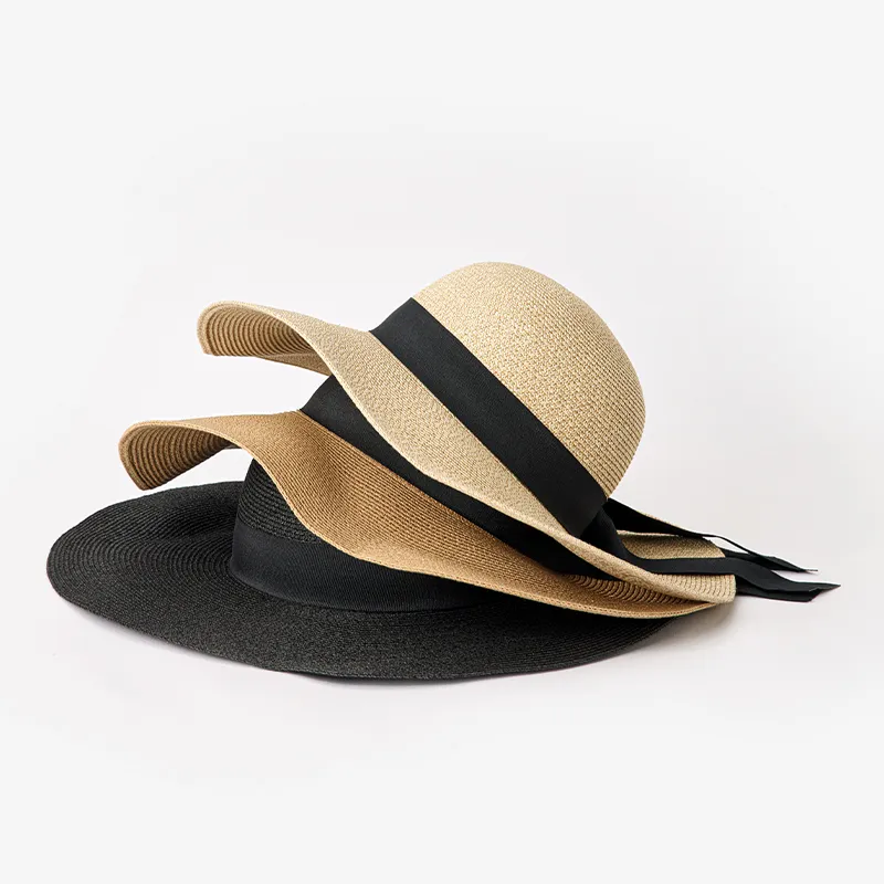 VANESSA HOGAN Sun Protection Hat Straw Hat Bucket Hats Women's-8