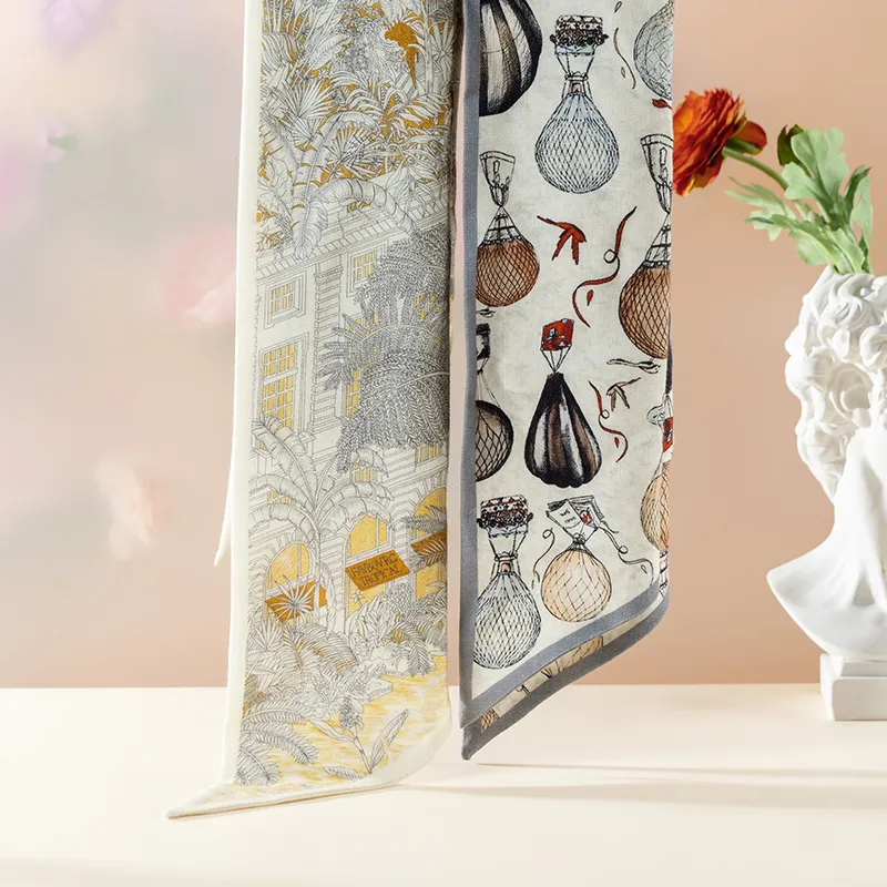 VANESSA HOGAN Wool Silk Scarves Women's-6