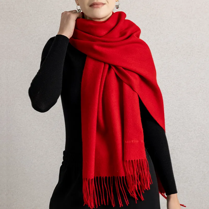 VANESSA HOGAN Plush Yarn Shawl Scarf Unisex-9