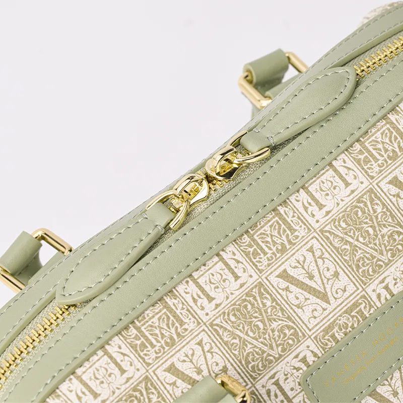 VANESSA HOGAN Artificial Leather Bowling Bag, Shoulder Bag, Crossbody Bag, Handbag Women's Multicolor-6