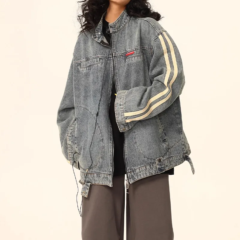 SUNSETMONENT Denim Jacket Unisex Blue-2