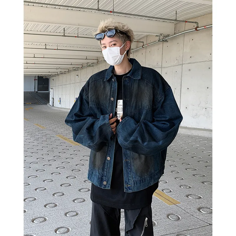 SUNSETMONENT Denim Jacket Unisex Blue-1