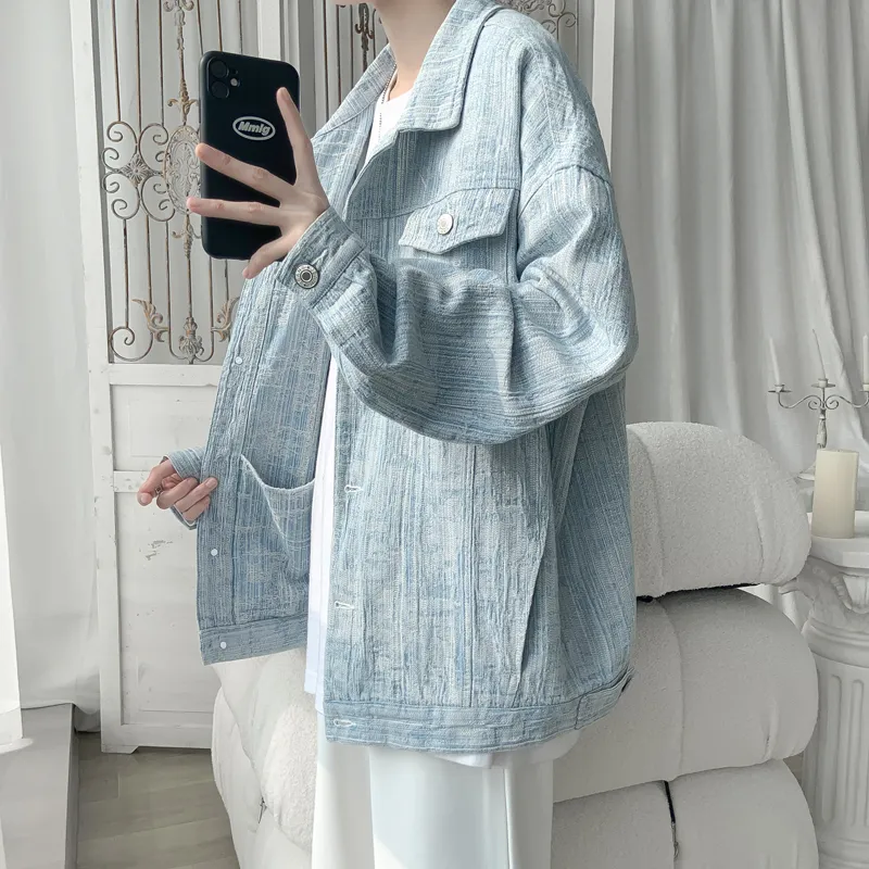 TESTUNG Denim Jackets Unisex-8