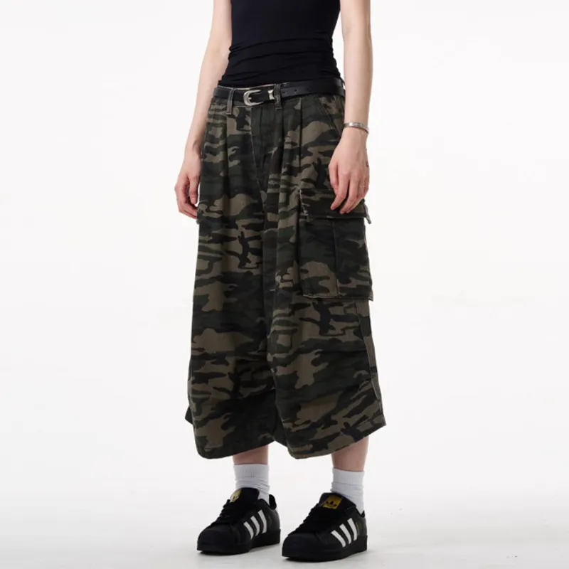 SUNSETMONENT Denim Shorts Unisex Green-3