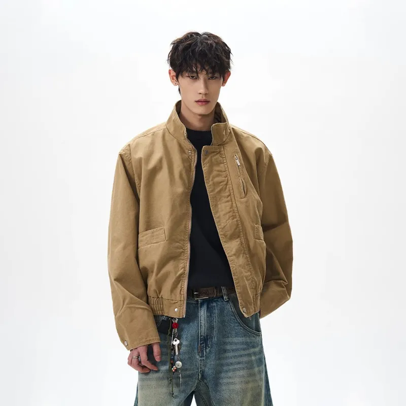 TESTUNG Jackets Unisex Khaki-5