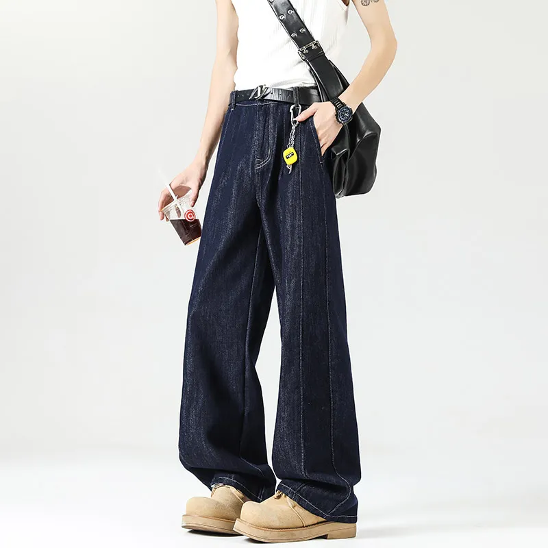 SUNSETMONENT Jeans Unisex Original Denim Blue-5