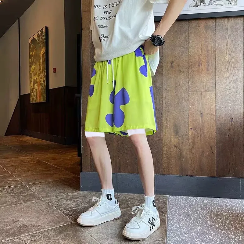 SUNSETMONENT Basketball Shorts Unisex Green-2