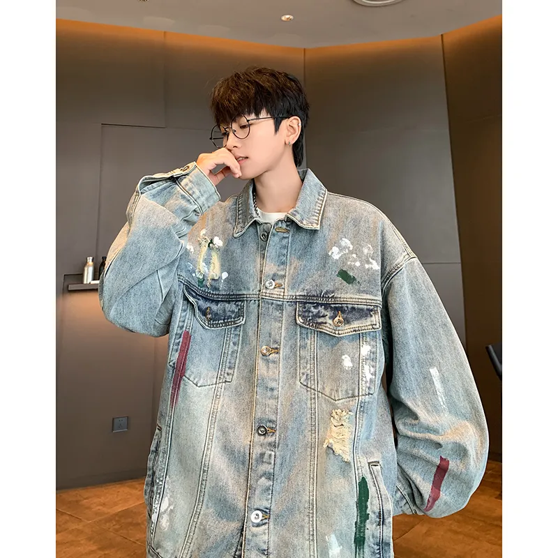 SUNSETMONENT Denim Jacket Unisex Blue-4