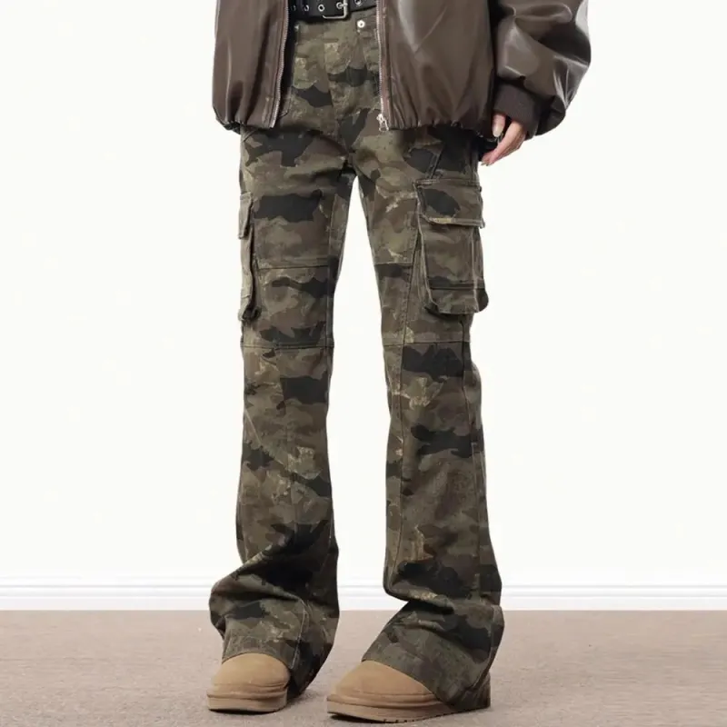 SUNSETMONENT Jeans Unisex Camouflage-3