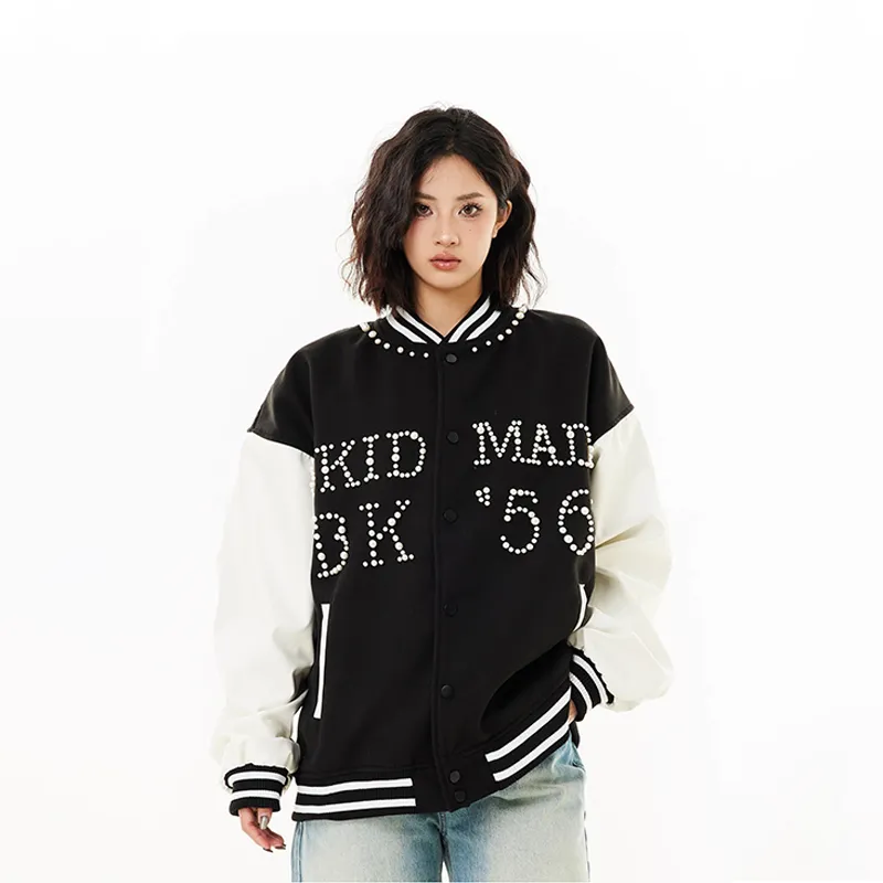 PAINT STAIN Baseball Jacket Unisex-11