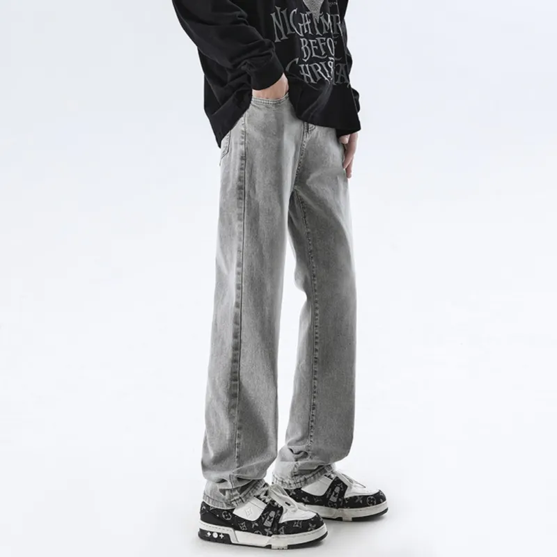 SUNSETMONENT Jeans Unisex Black Gray Color-10