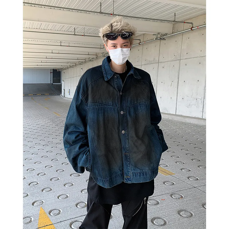 SUNSETMONENT Denim Jacket Unisex Blue-4