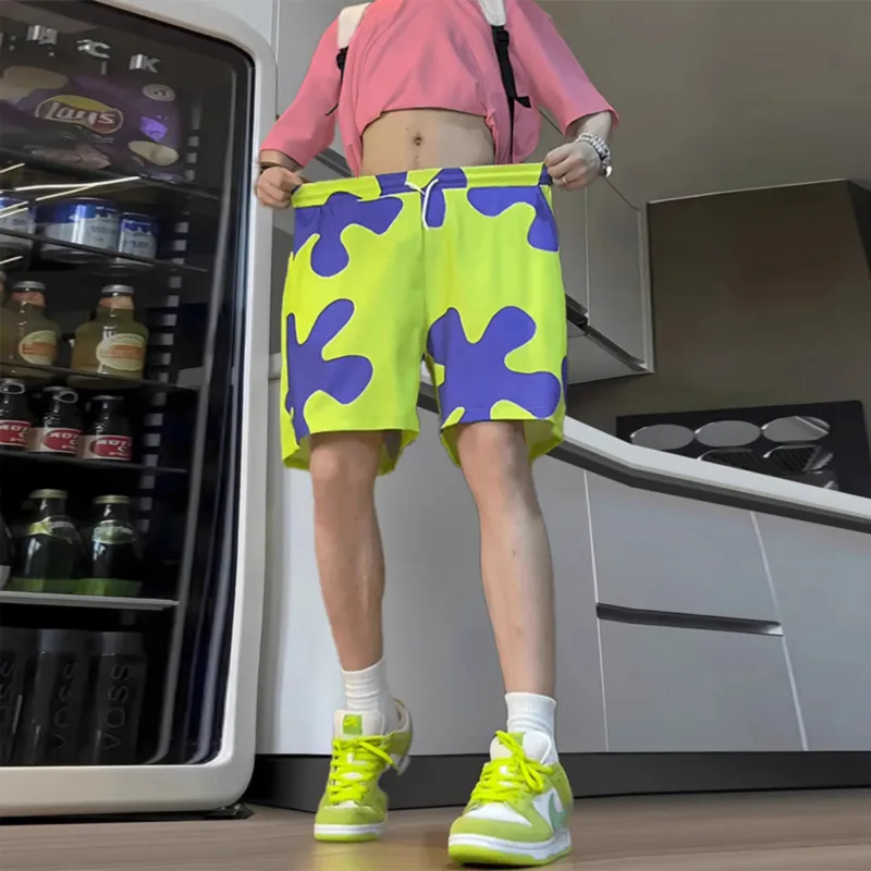 SUNSETMONENT Casual Shorts Unisex Green-3
