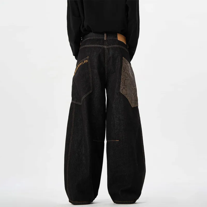 SUNSETMONENT Jeans Unisex Black-1