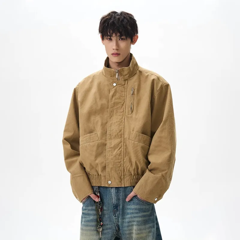 TESTUNG Jackets Unisex Khaki-4