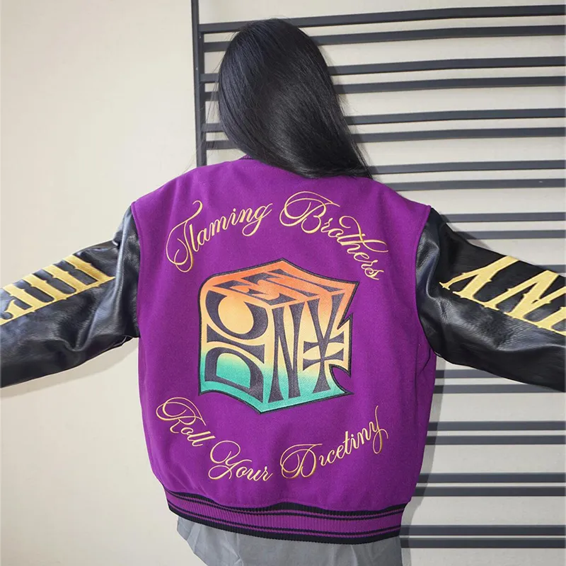 SUNSETMONENT Baseball Jacket Unisex Purple-2