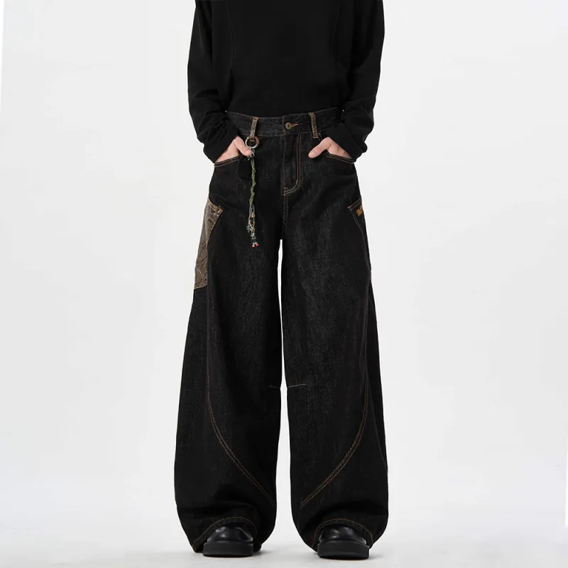 SUNSETMONENT Jeans Unisex Black-2