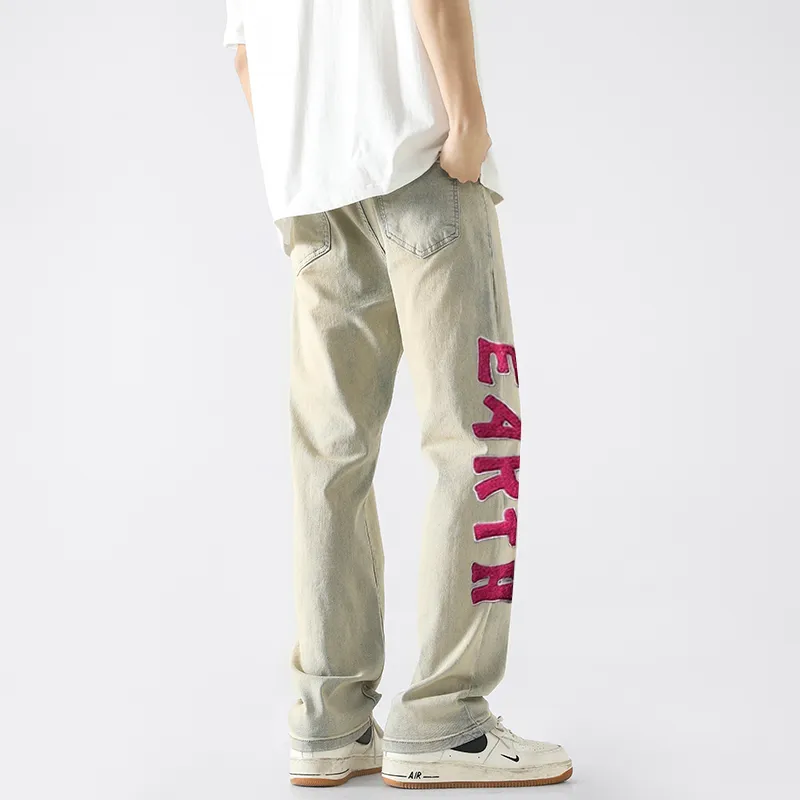 SUNSETMONENT Jeans Unisex Yellow Mud-1
