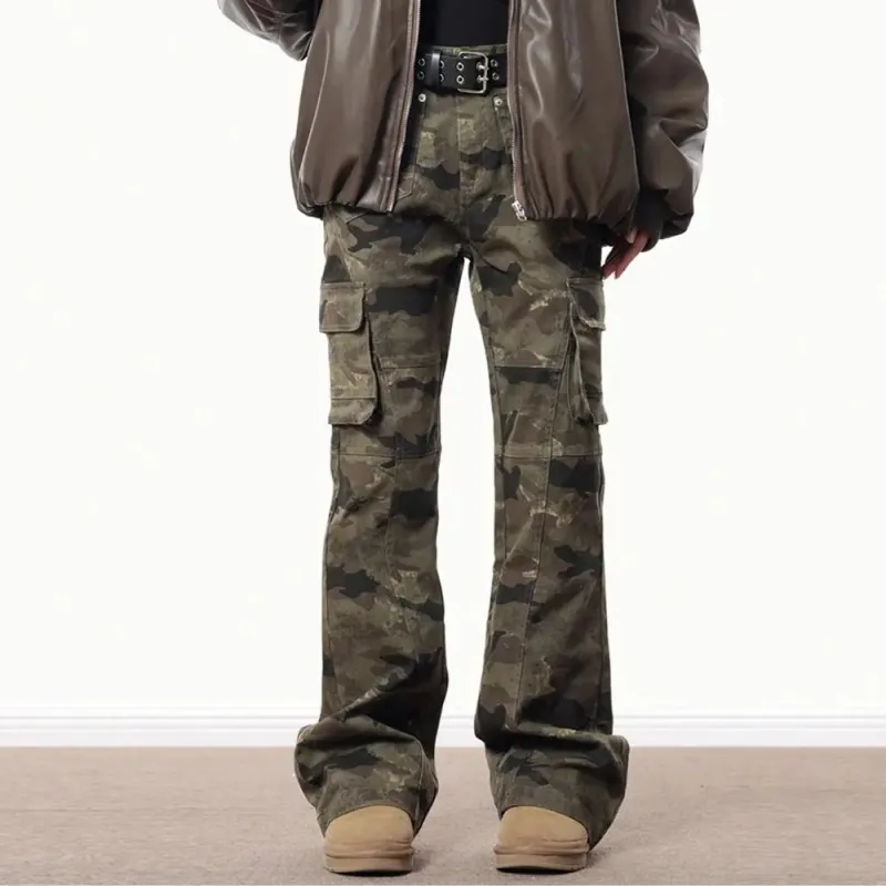 SUNSETMONENT Jeans Unisex Camouflage-2