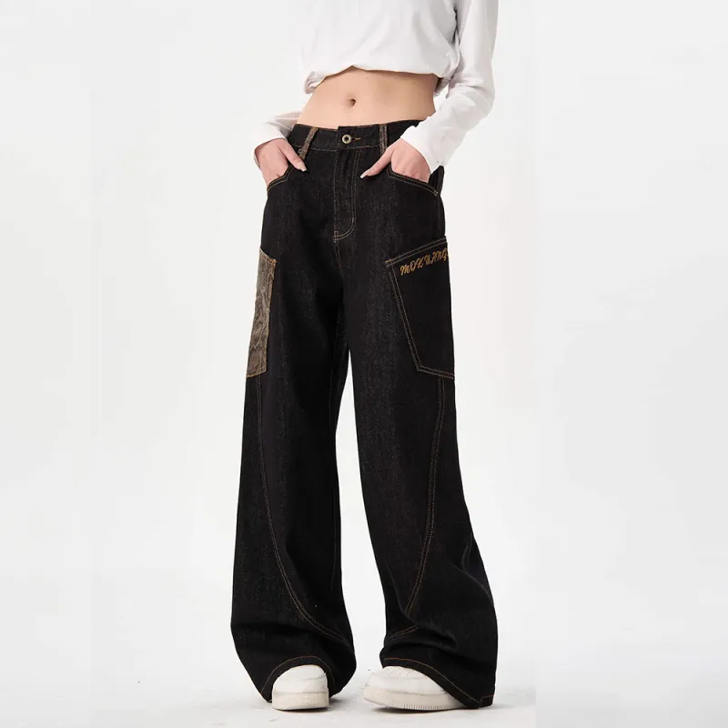 SUNSETMONENT Jeans Unisex Black-4