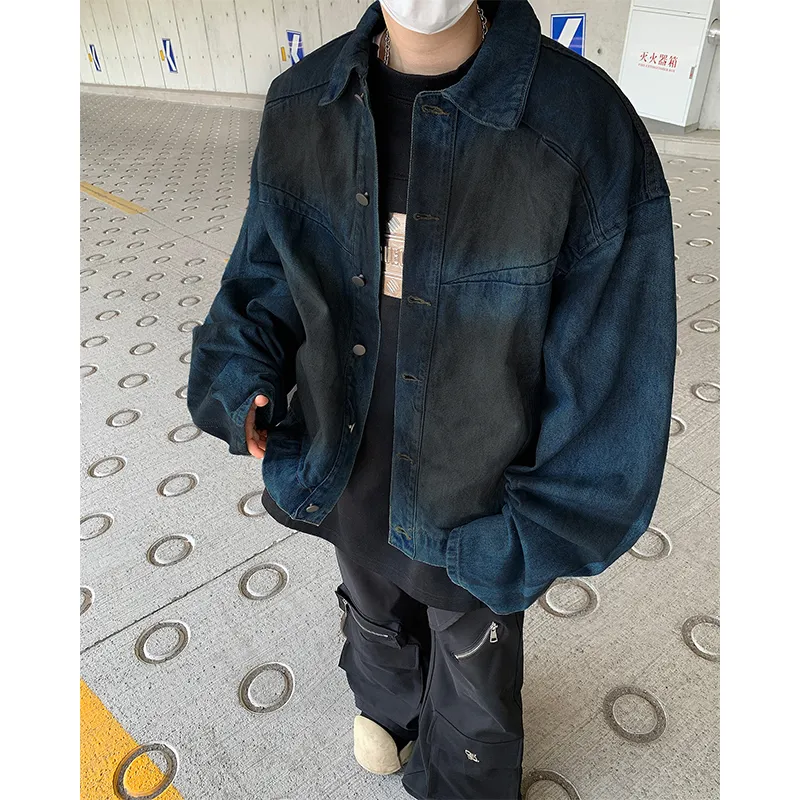 SUNSETMONENT Denim Jacket Unisex Blue-3