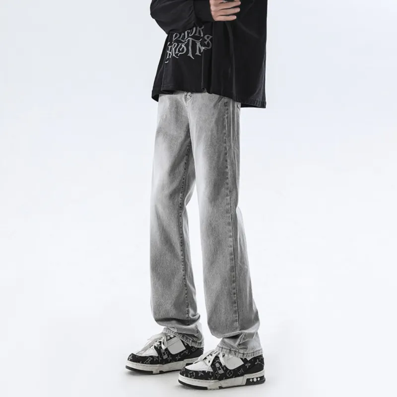 SUNSETMONENT Jeans Unisex Black Gray Color-9