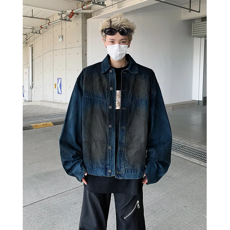 SUNSETMONENT Denim Jacket Unisex Blue-2