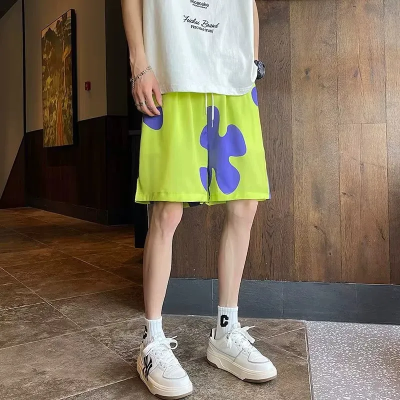 SUNSETMONENT Casual Shorts Unisex Green-4