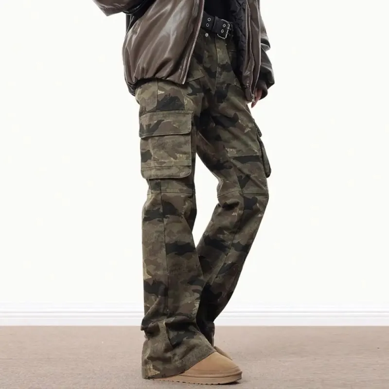 SUNSETMONENT Jeans Unisex Camouflage-6