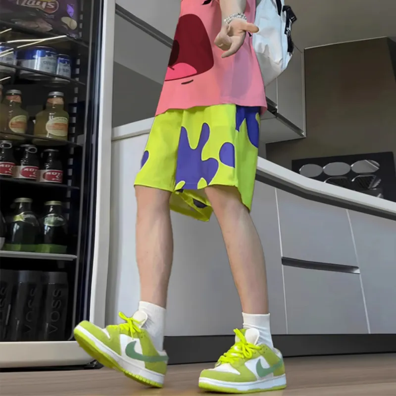 SUNSETMONENT Casual Shorts Unisex Green-2