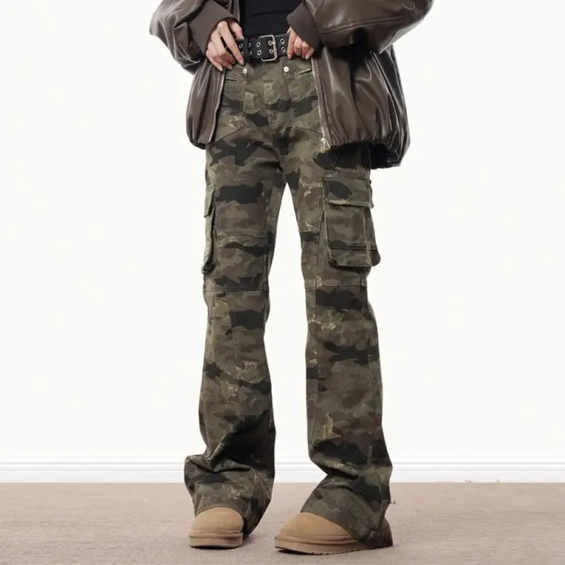 SUNSETMONENT Jeans Unisex Camouflage-4