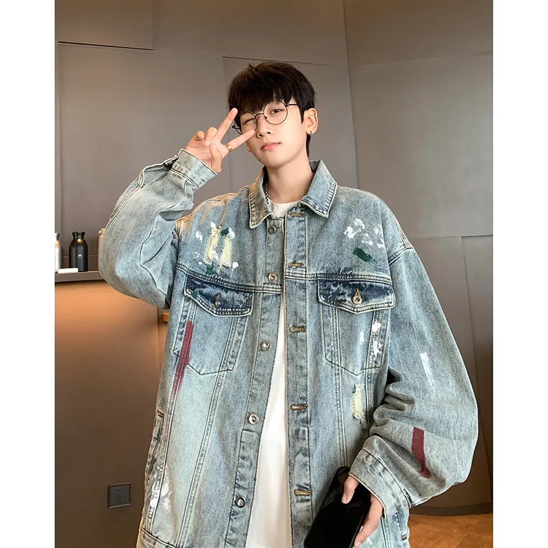 SUNSETMONENT Denim Jacket Unisex Blue-1