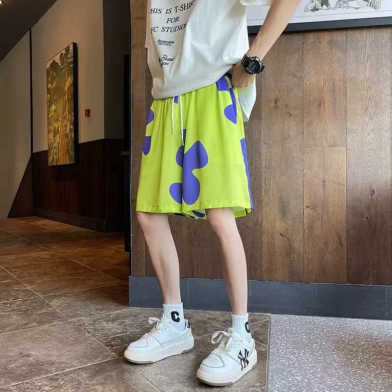 SUNSETMONENT Casual Shorts Unisex Green-3