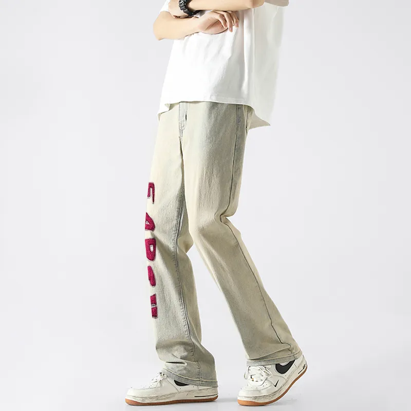 SUNSETMONENT Jeans Unisex Yellow Mud-4