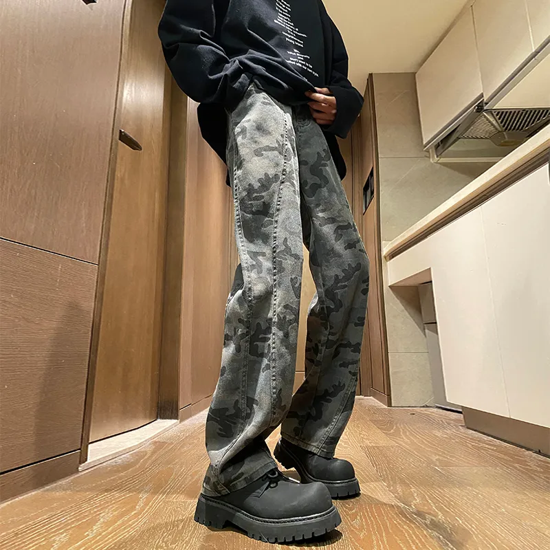 TESTUNG Jeans Unisex Camouflage Element-8