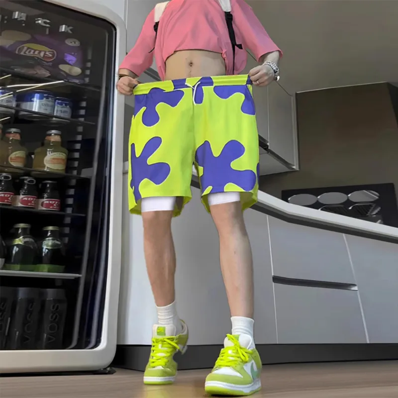 SUNSETMONENT Casual Shorts Unisex Green-8