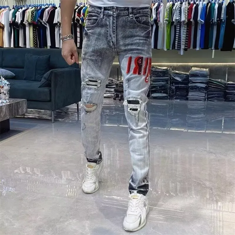 SUNSETMONENT Jeans Unisex Blue-4